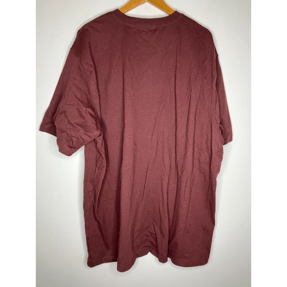 Carhartt Men's 2XL Loose Fit Maroon T-Shirt - Picture 5 of 6